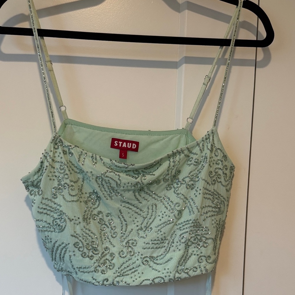 STAUD Green Beaded Two-Piece Set - Picture 5 of 7